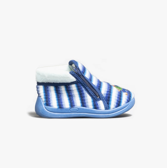 Mirak SAFARI Boys Boot Slippers Blue