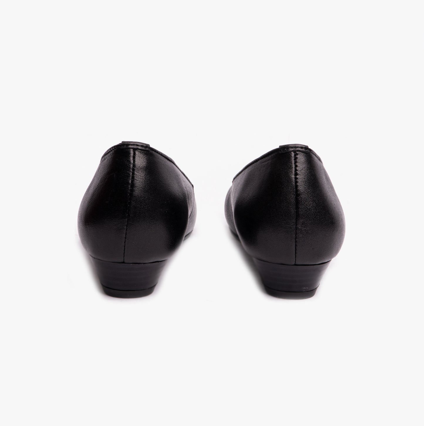 Mod Comfys JULES Womens Leather Court Shoes Black