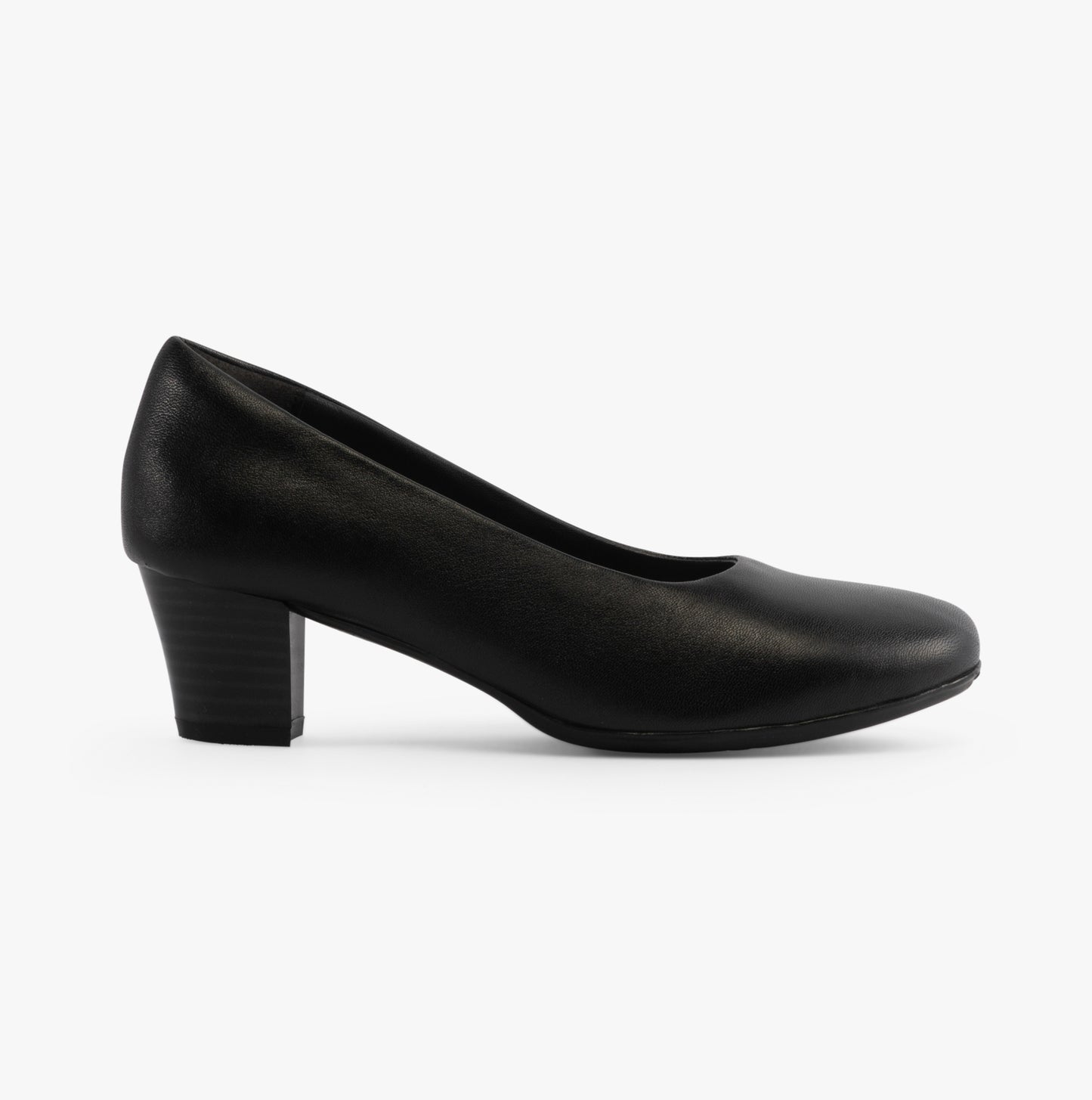 KLEIA Womens Leather Court Shoe Black