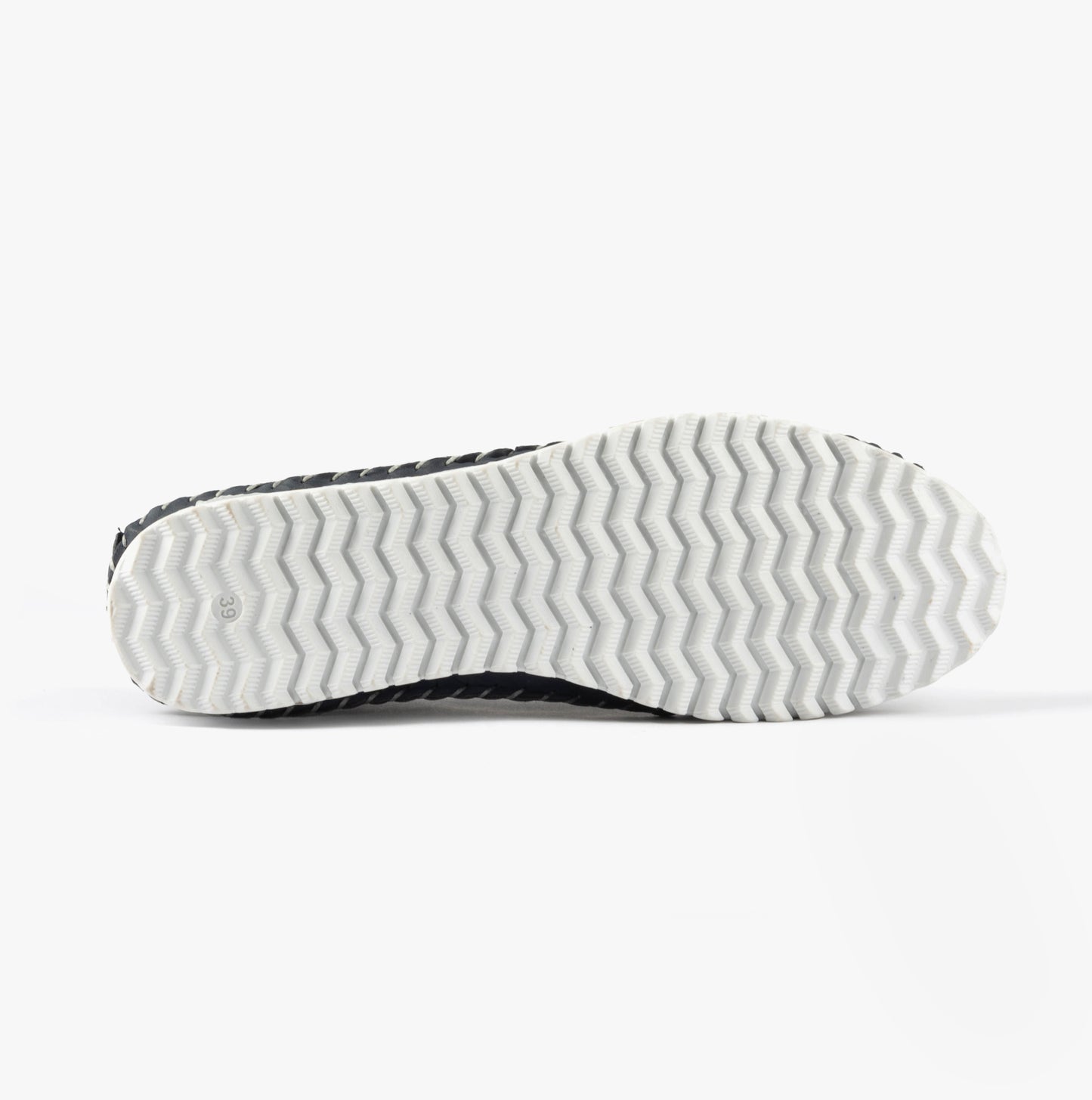 L988NC Womens Soft Leather Lace-Up Shoes Navy
