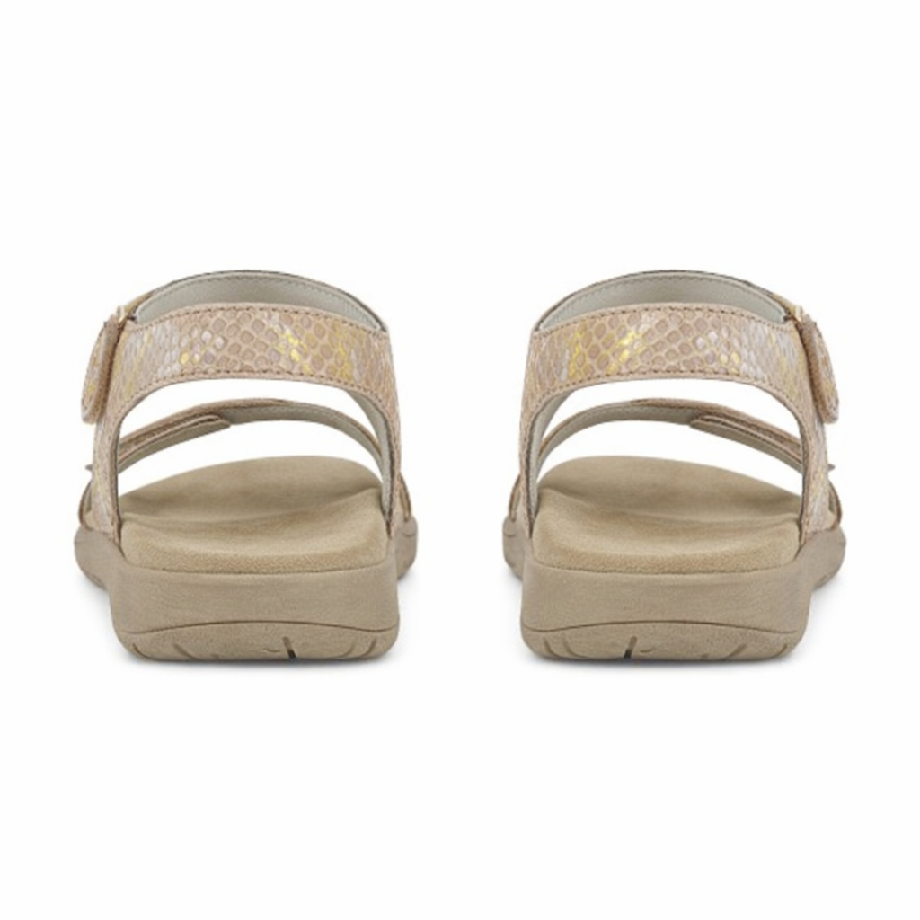 Mod Comfys GISELLE Womens Ankle Strap Sandals Beige