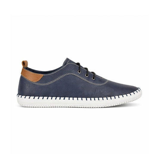 Mod Comfys GWEN Womens Casual Shoes Navy Blue
