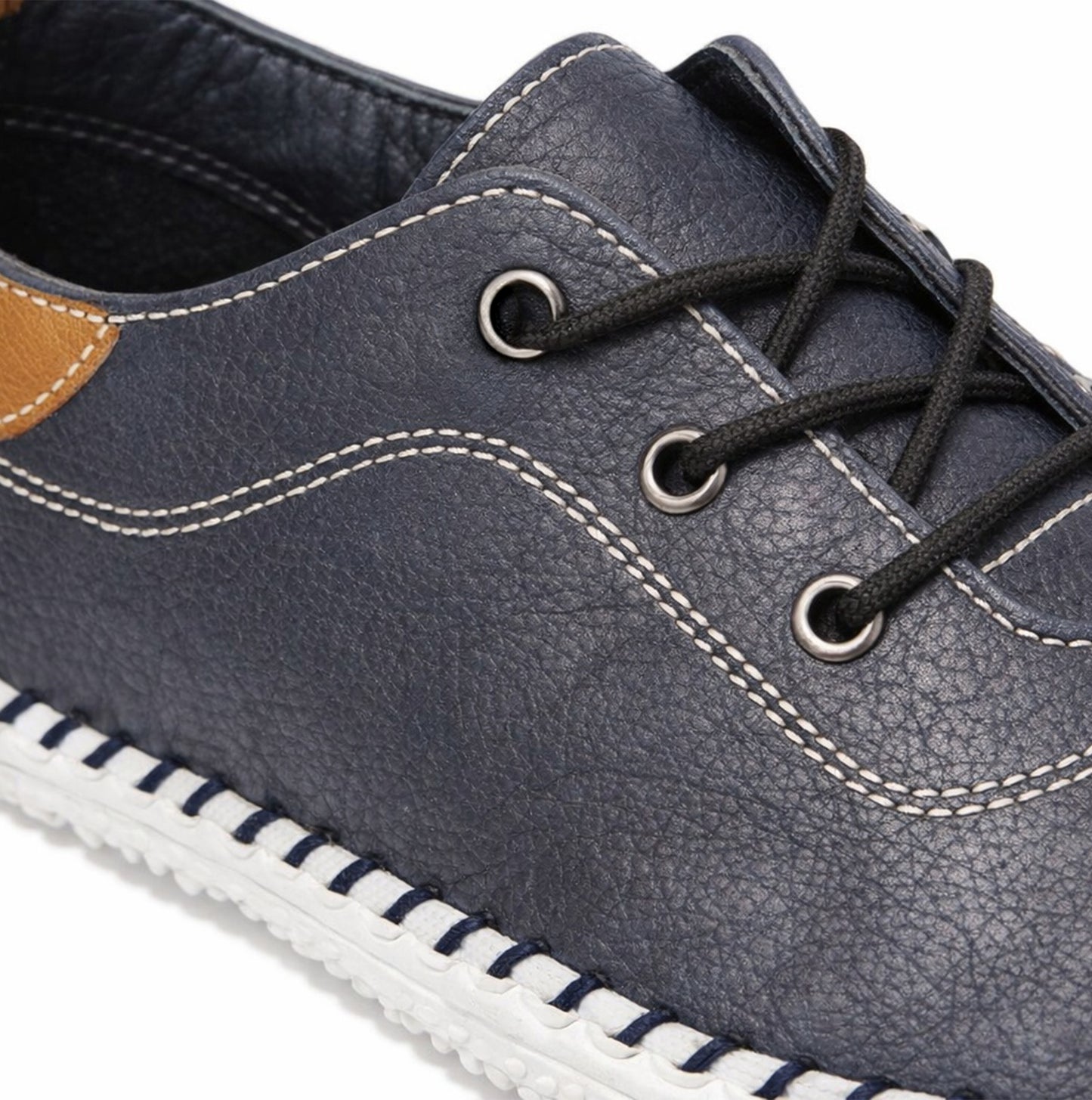 Mod Comfys GWEN Womens Casual Shoes Navy Blue