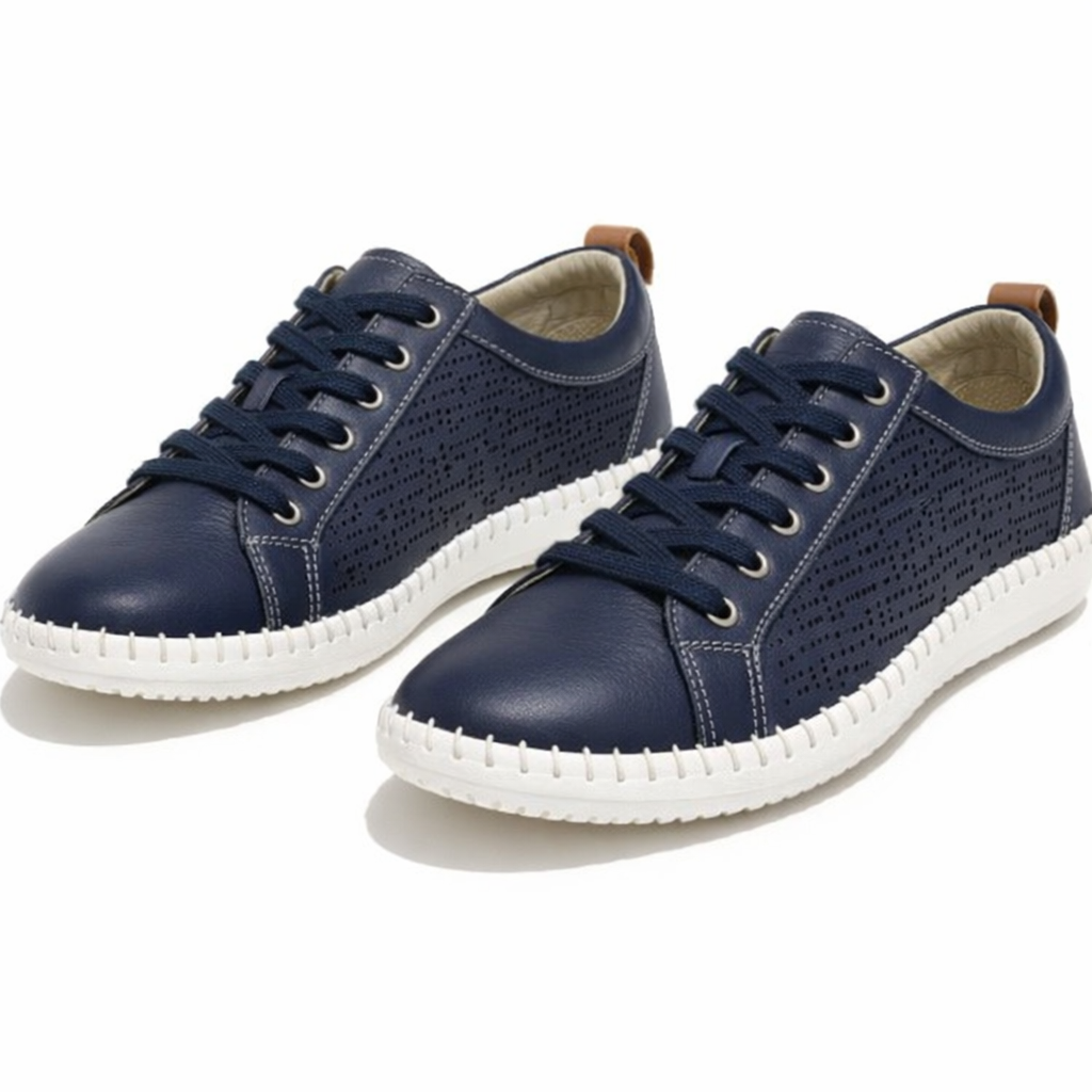 Mod Comfys SIENNA Womens Casual Shoes Navy Blue