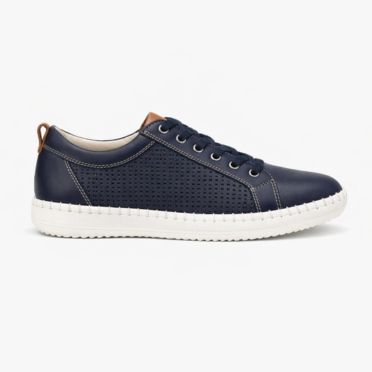 Mod Comfys SIENNA Womens Casual Shoes Navy Blue