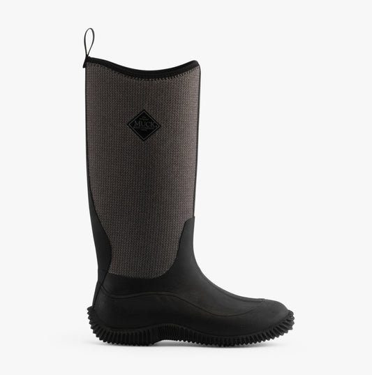 Muck Boots HALE HERRINGBONE Womens Rubber Wellington Boots Black