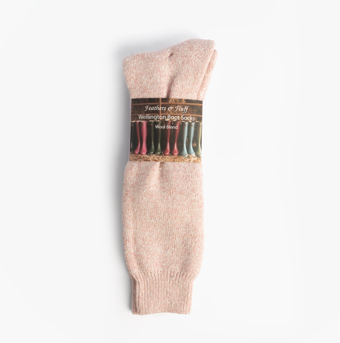 Mud Dogs Womens Welly Boot Socks Light Pink