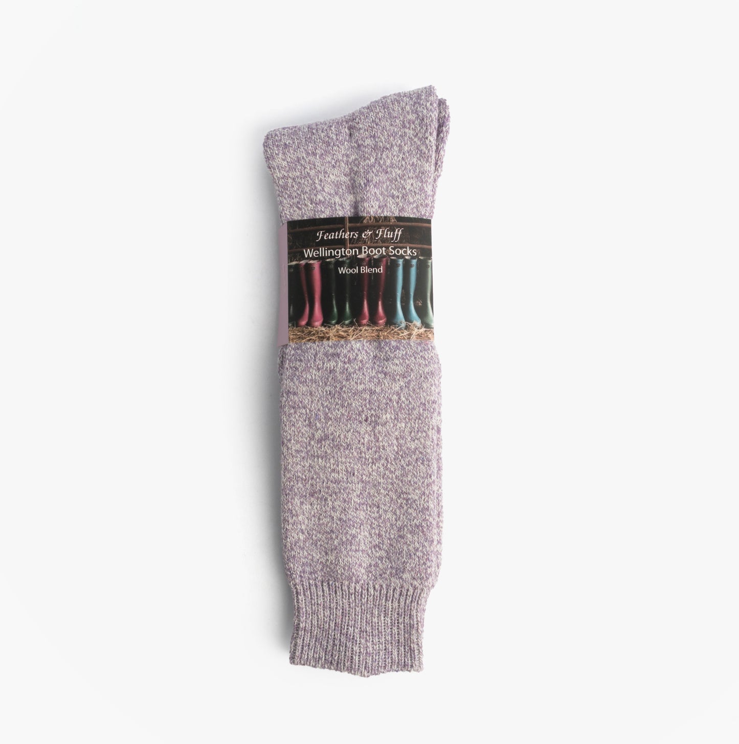 Mud Dogs Womens Welly Boot Socks Light Purple