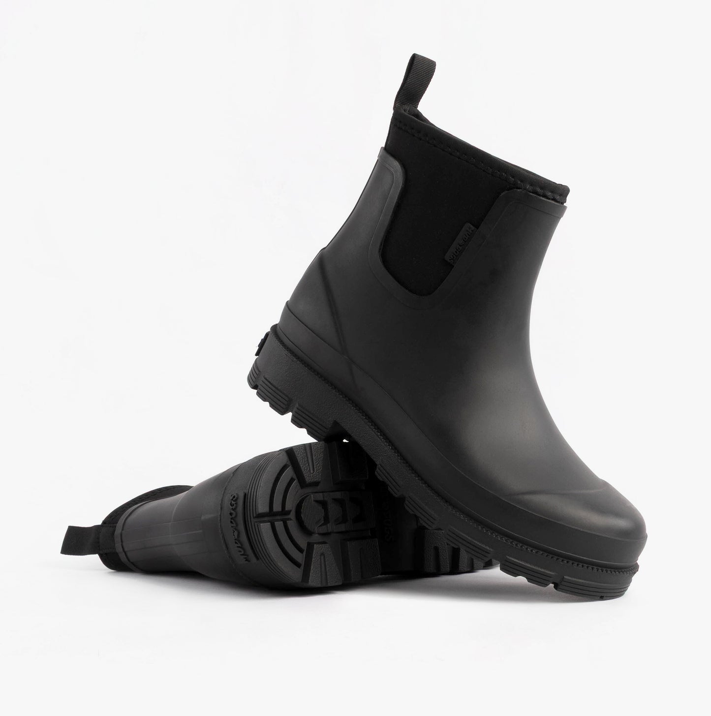 Mud Dogs BROOKE Womens Ankle Neoprene Wellies Black