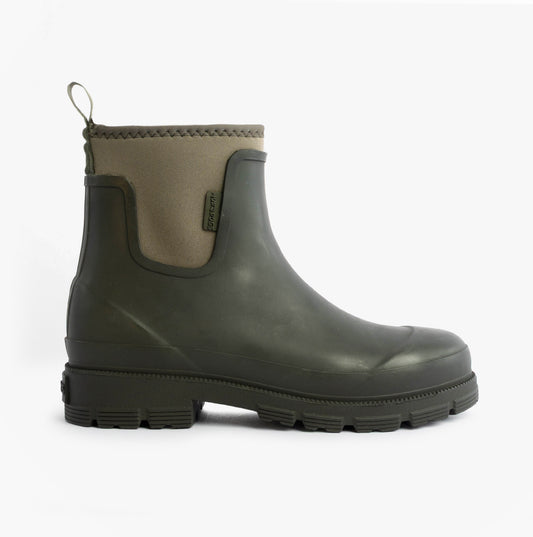 Mud Dogs BROOKE Womens Ankle Neoprene Wellies Dark Green