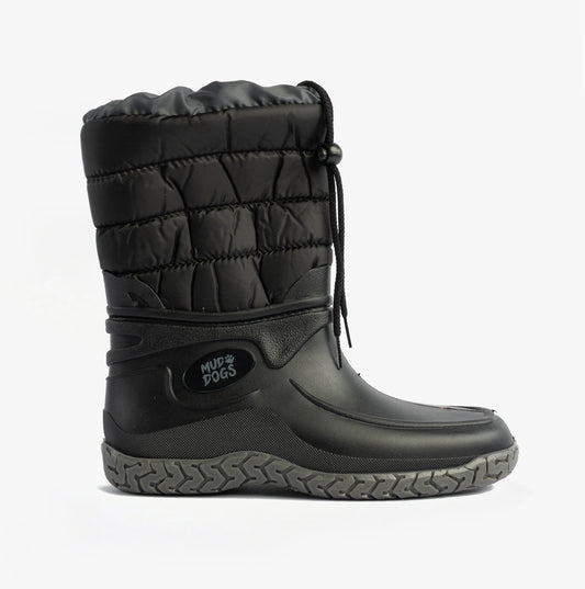 Mud Dogs NORDIC Womens Warm Lined Boots Black