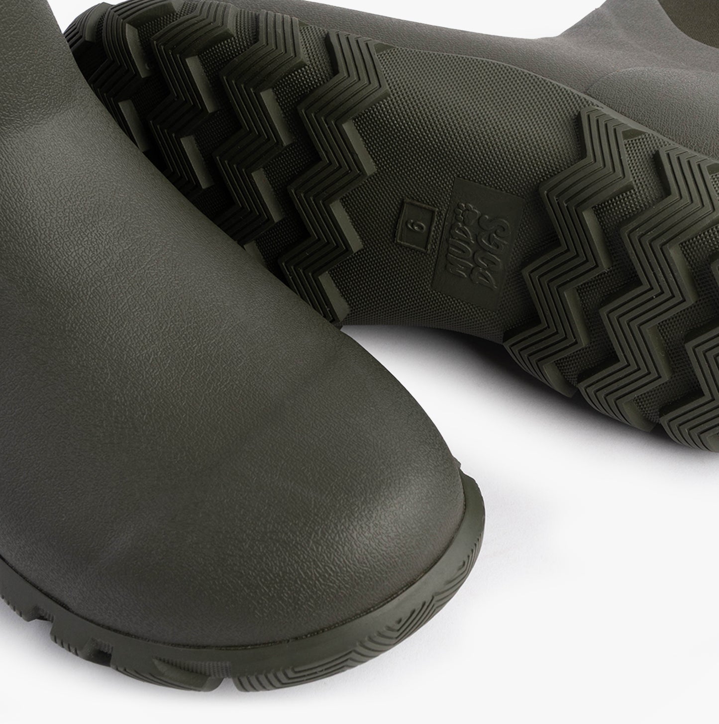 Mud Dogs RUTLAND SHORT Unisex Neoprene Wellies Olive