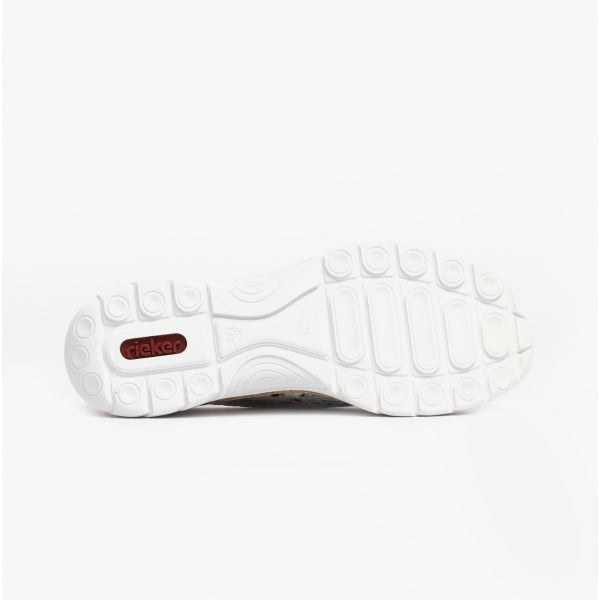 Rieker N42V1 Womens Casual Trainers White/Multi