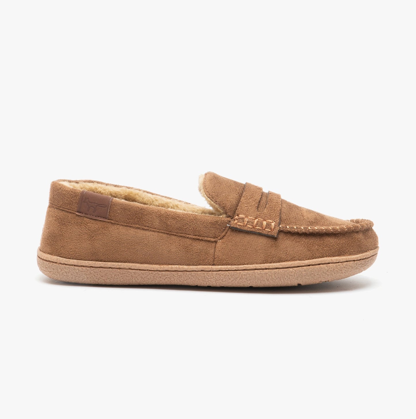 Jo & Joe NEWHAMPSHIRE Mens Moccasin Slippers Cognac
