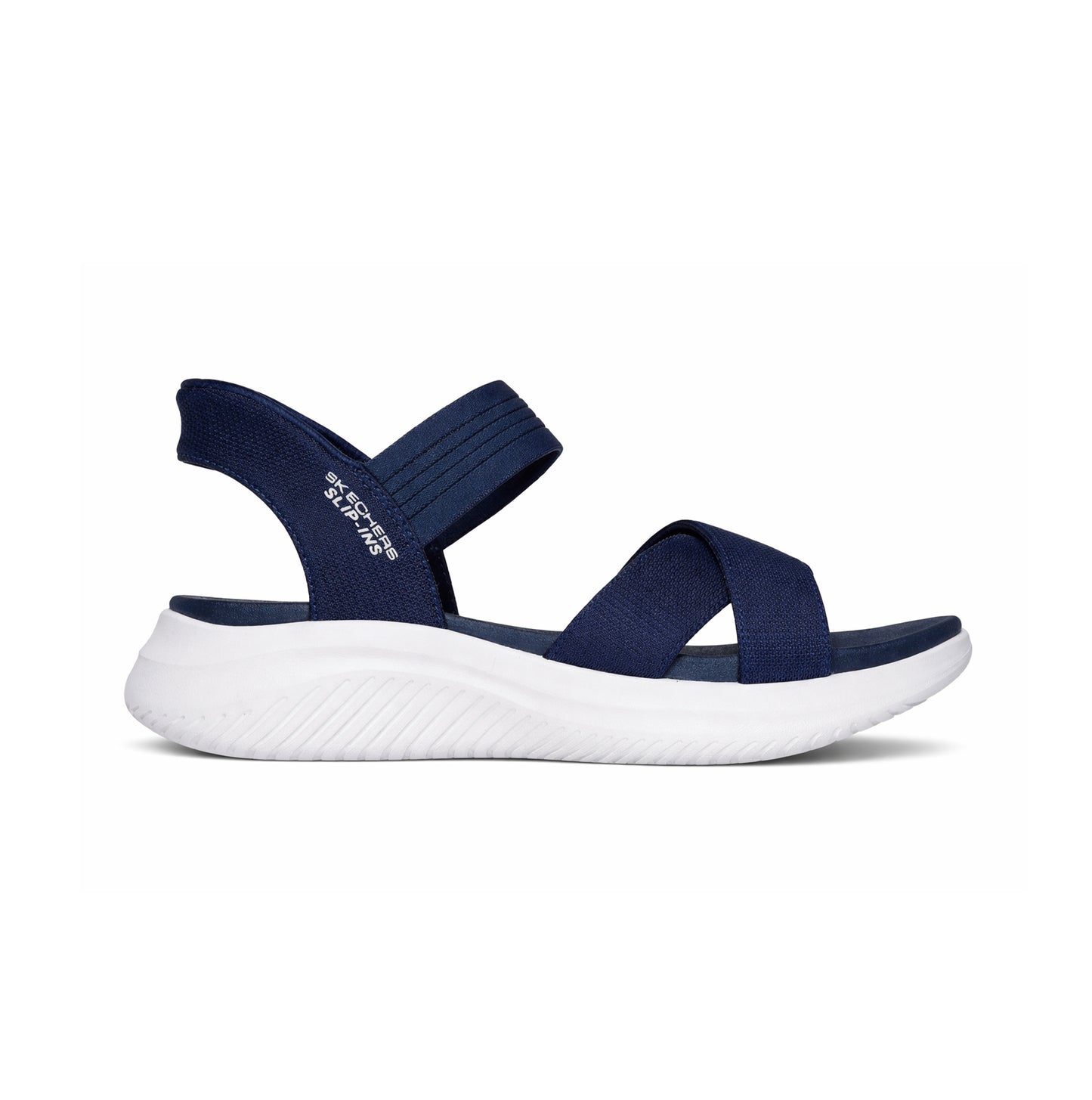 Skechers ULTRA FLEX 3.0 SANDAL - NEVER Womens Ankle Strap Sandals Navy
