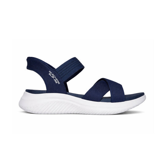 Skechers ULTRA FLEX 3.0 SANDAL - NEVER Womens Ankle Strap Sandals Navy