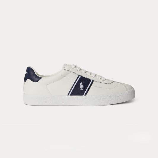 Polo Ralph Lauren COURT VLC PP Mens Court Trainers Deckwash White/Navy