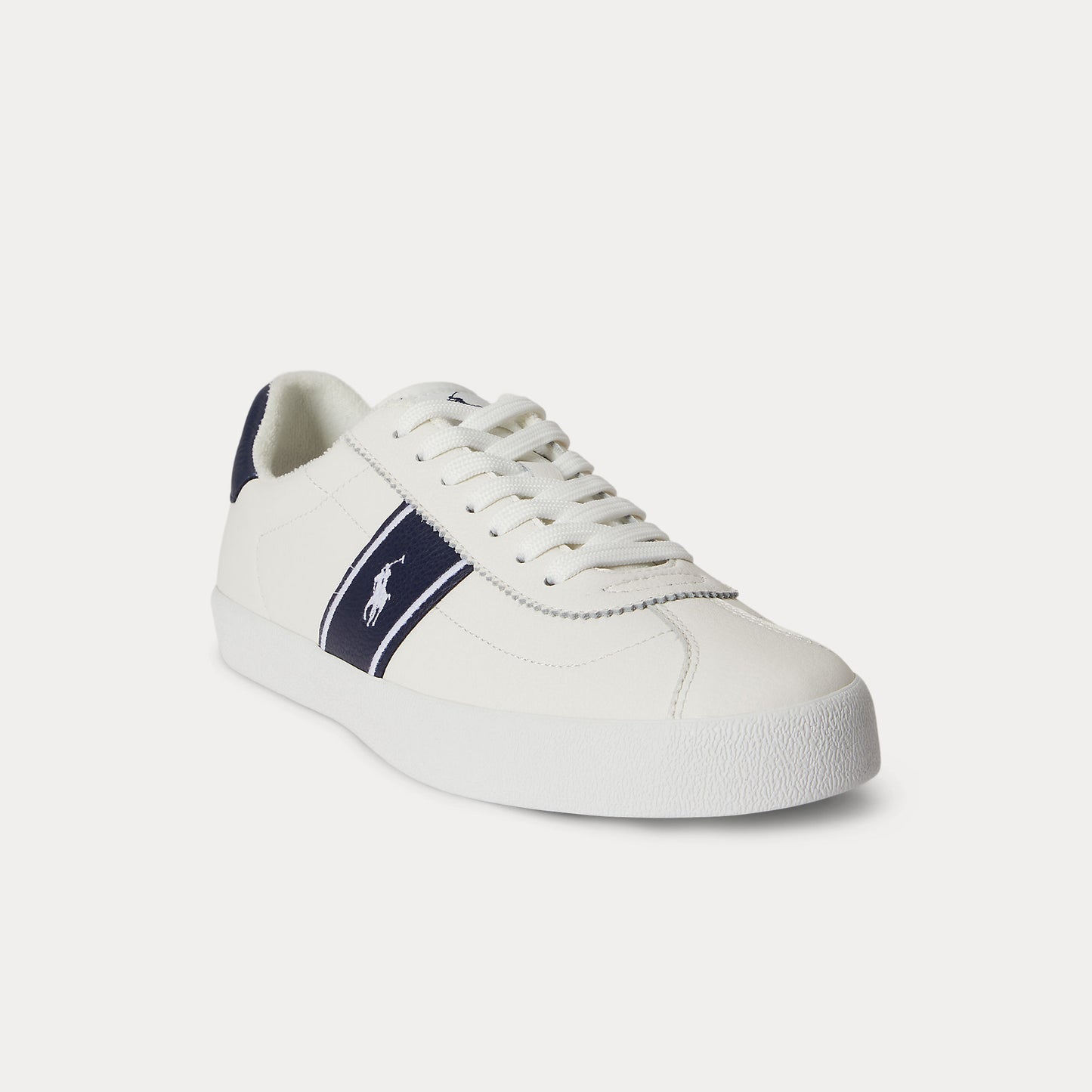 Polo Ralph Lauren COURT VLC PP Mens Court Trainers Deckwash White/Navy