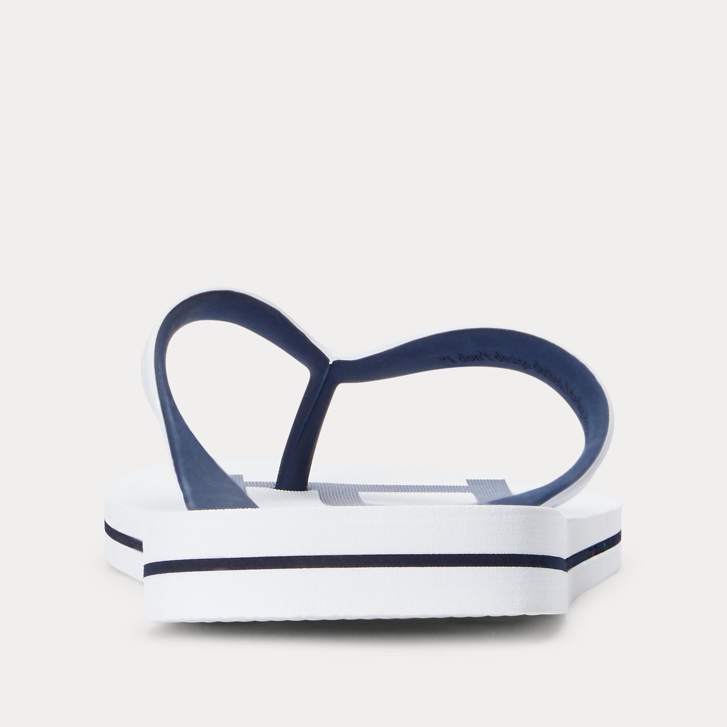 Polo Ralph Lauren BOLT Mens Toe-Post Sandals White/Newport Navy