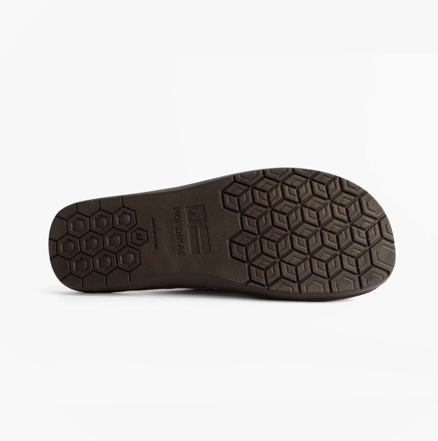 Nordikas 131 Mens Leather Mule Slippers Bordo