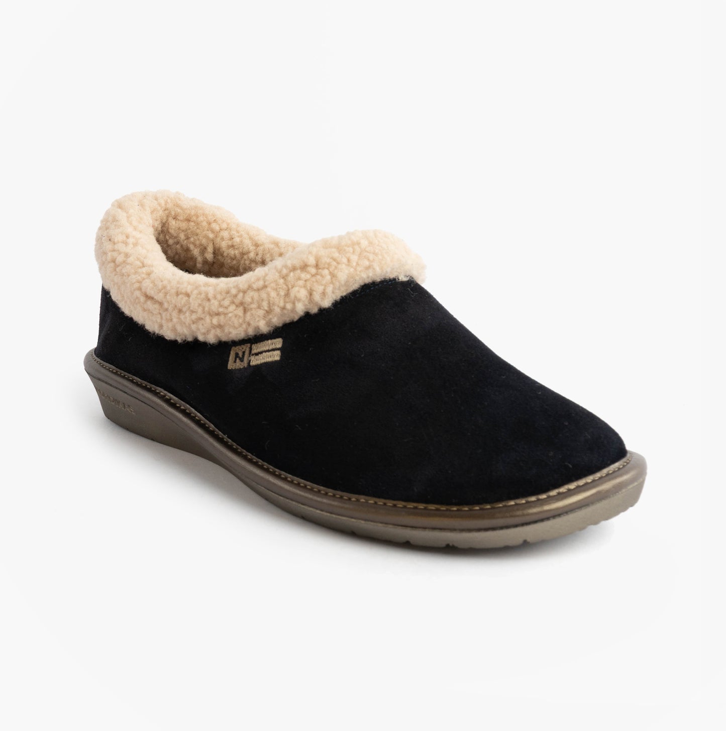 Nordikas 1754 Womens Full Fur Cuff Slippers Marine Blue