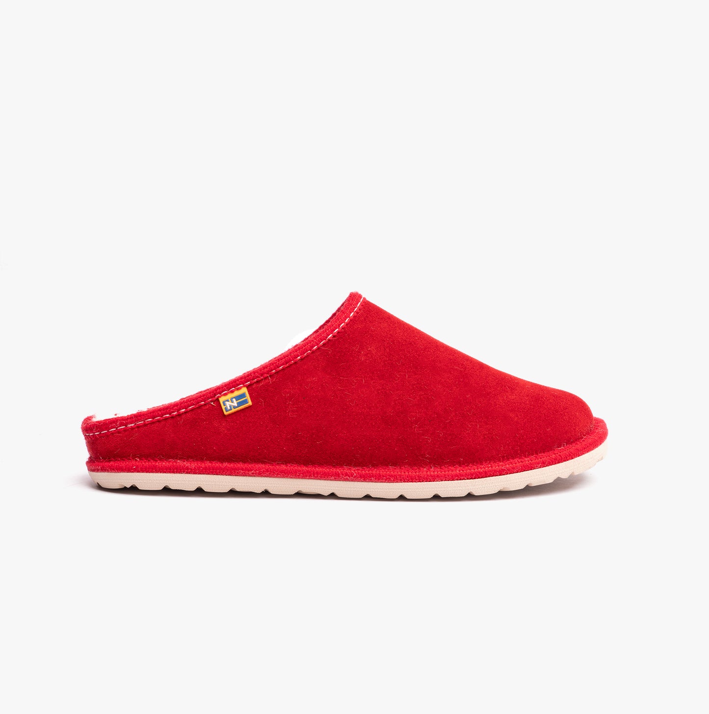 Nordikas 2083 Womens Fur Lined Mule Slippers Cherry