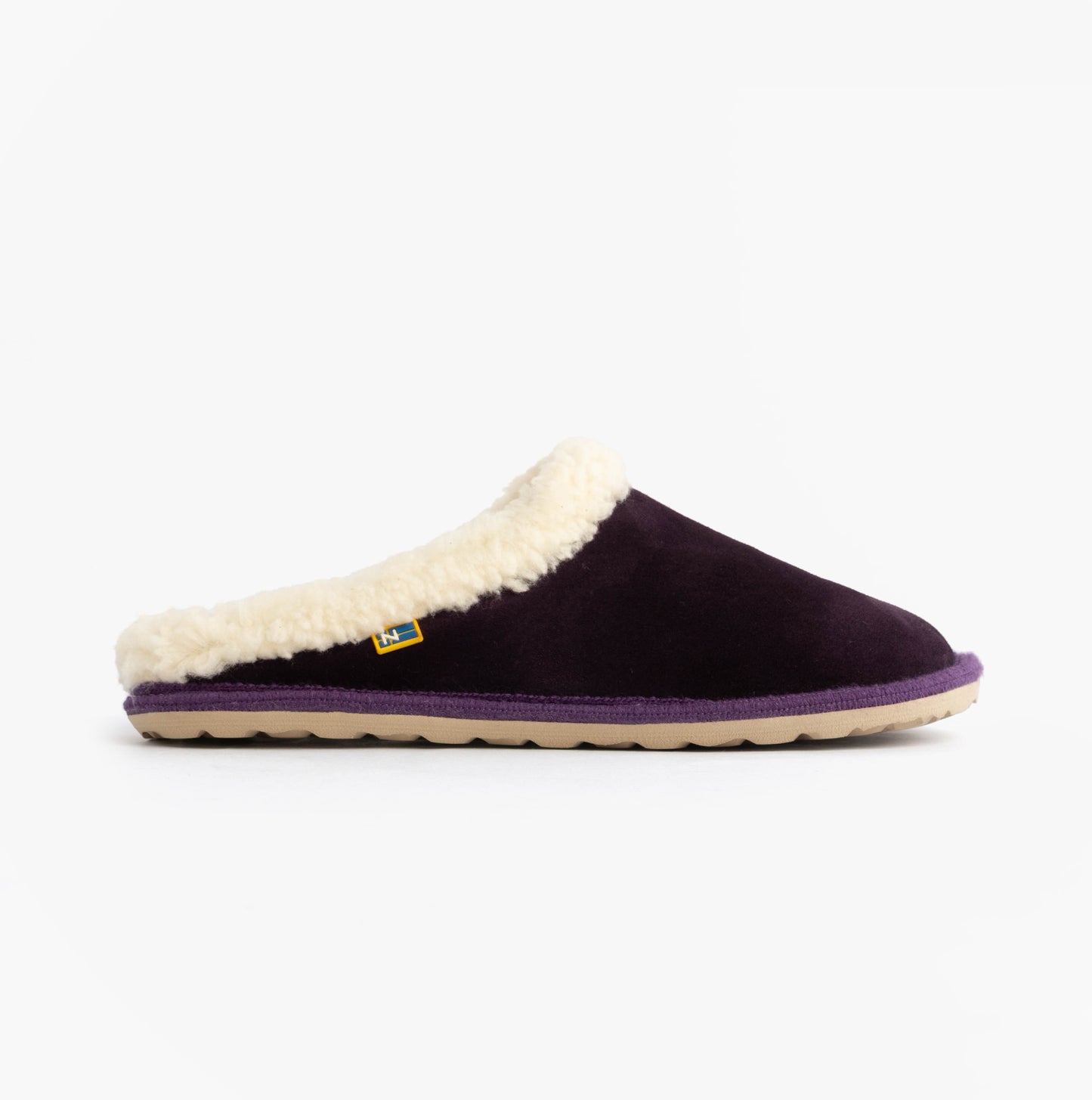 Nordikas 2087 Womens Suede Mule Slippers Purple