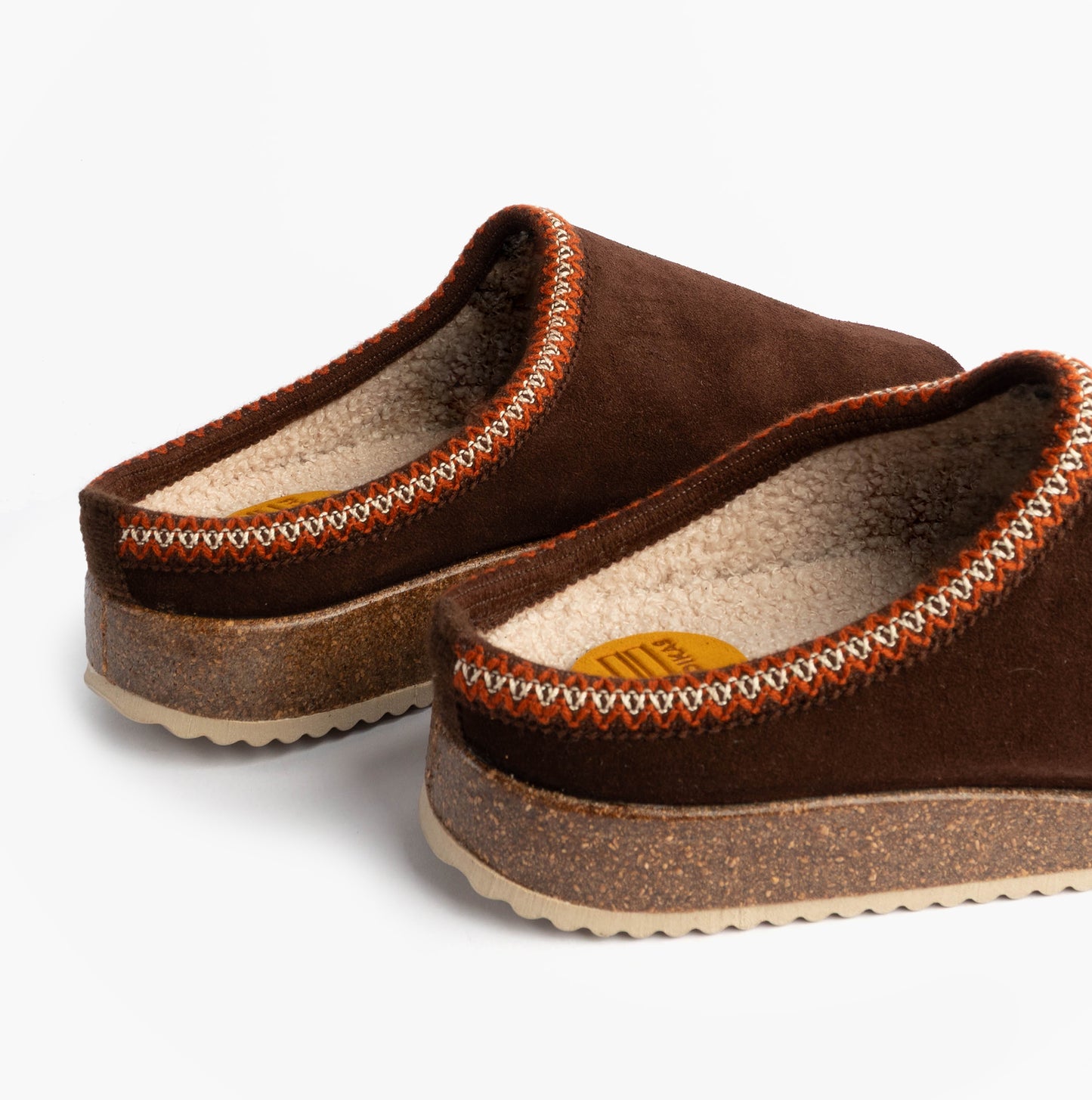 Nordikas 2258 Mens Suede Mule Slippers Brown