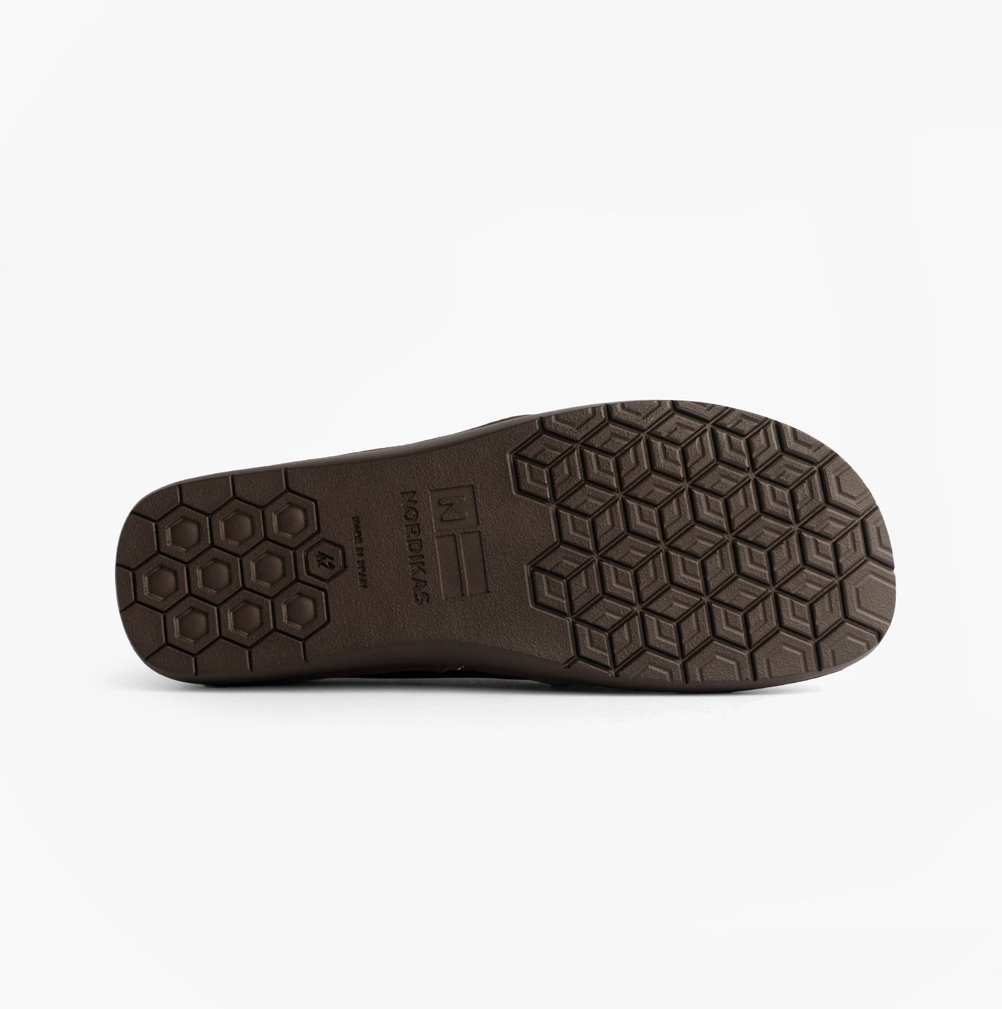 Nordikas 663 Mens Leather Full Slippers Bordo