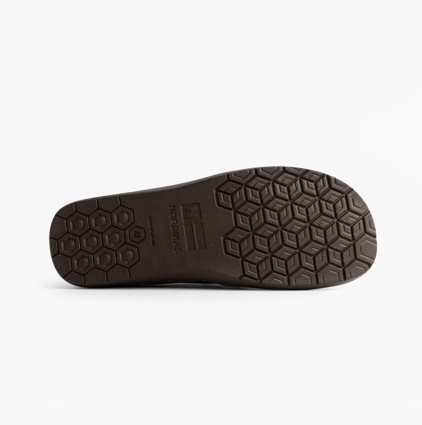 Nordikas 663 Mens Leather Full Slippers Mocha