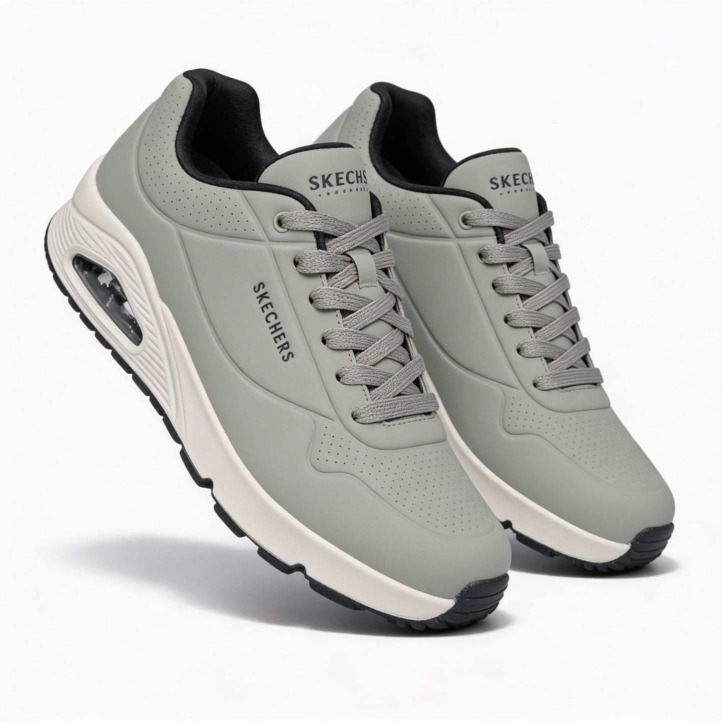 Skechers UNO - STAND ON AIR Mens Casual Trainers Olive Black