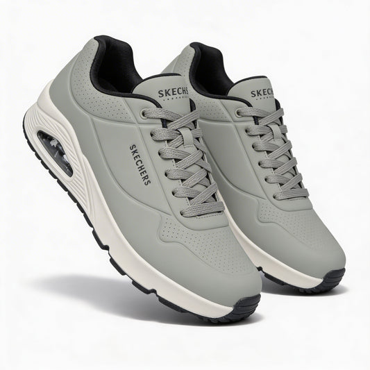 Skechers UNO - STAND ON AIR Mens Casual Trainers Olive Black