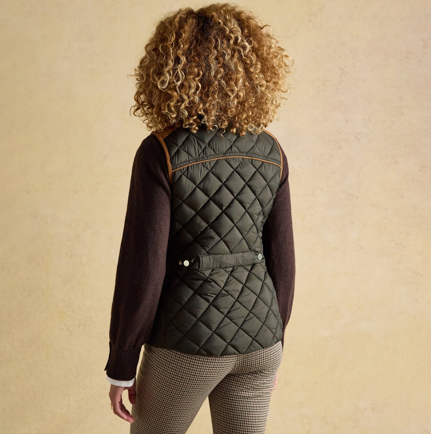Joules BRAEMAR LUXE GILET Womens Gilets Green