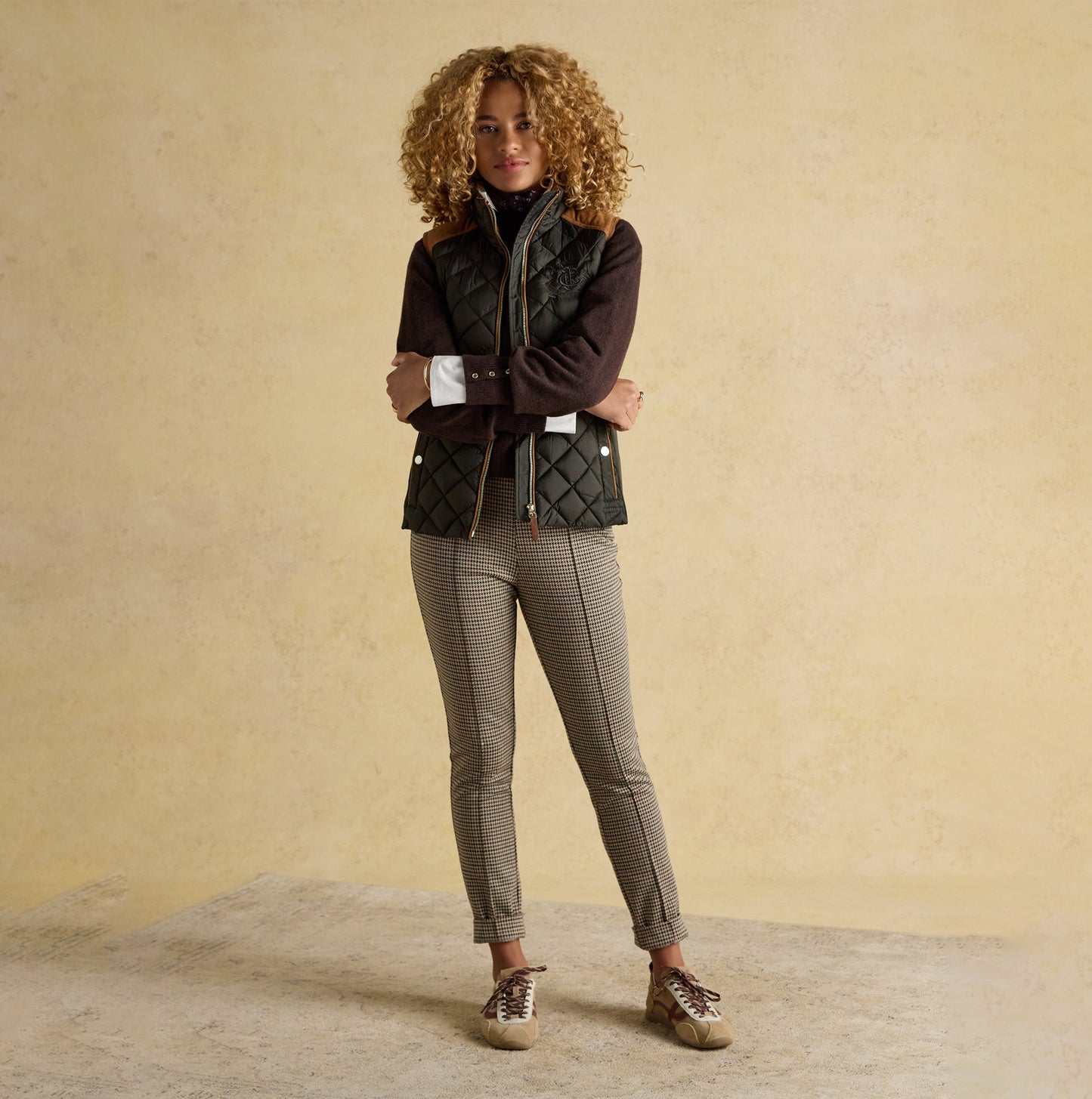 Joules BRAEMAR LUXE GILET Womens Gilets Green