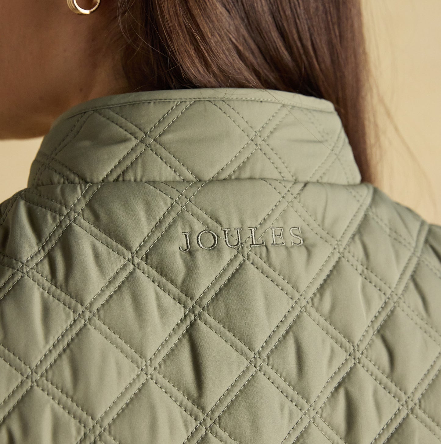 Joules MINX Womens Gilets Khaki Green