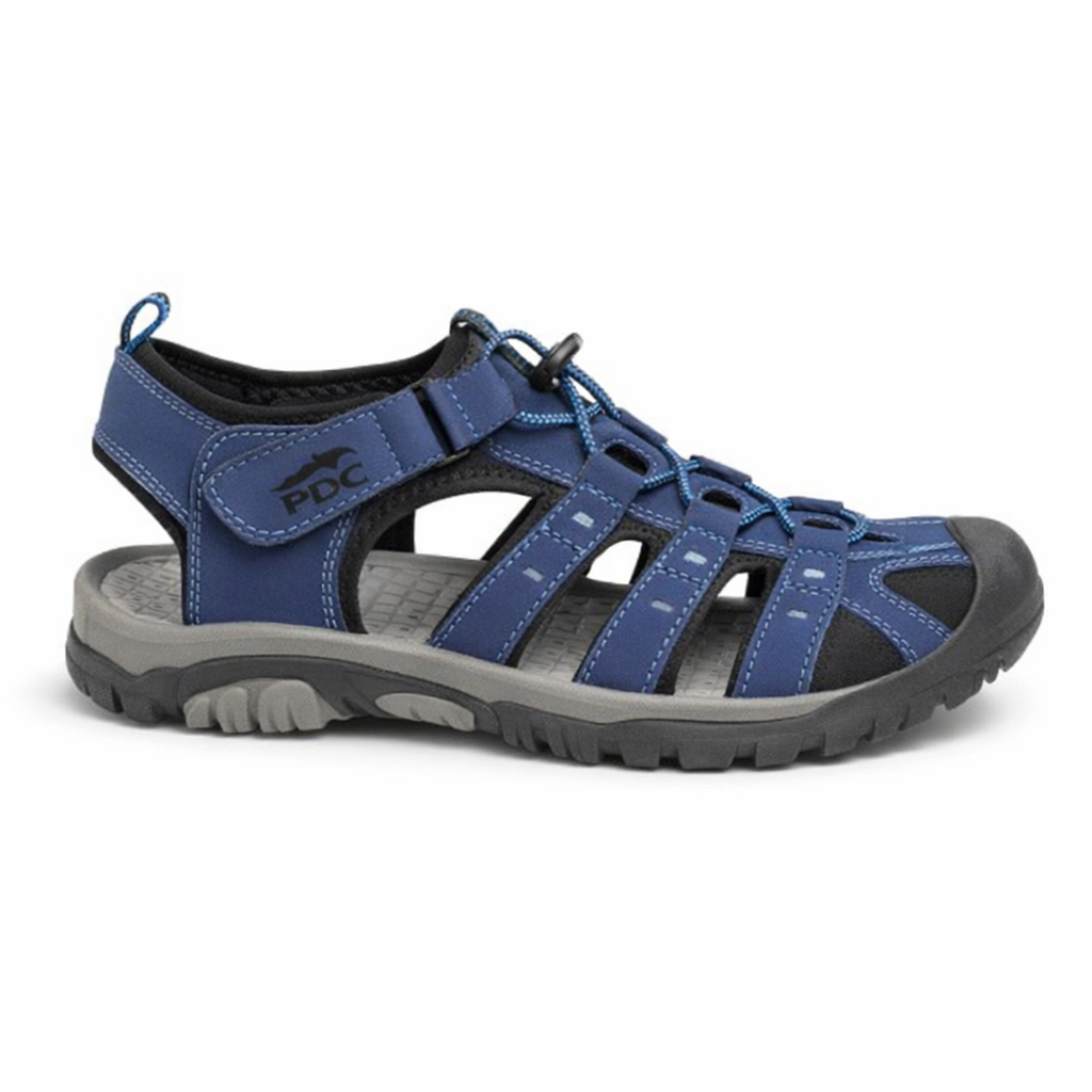 PDQ JASPER Mens Hiking & Trail Sandals Navy