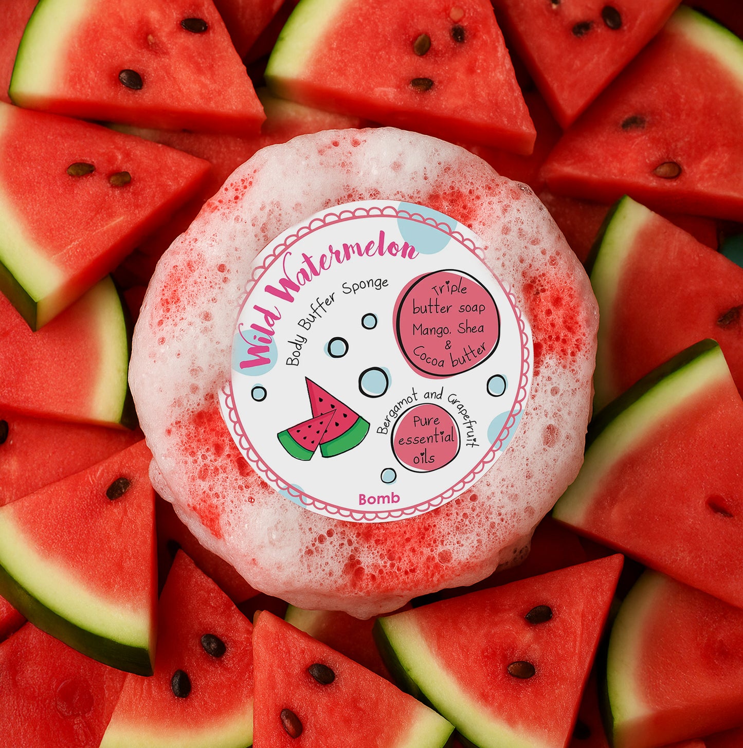 Bomb Cosmetics Wild Watermelon Bath Sponges & Loofahs n/a