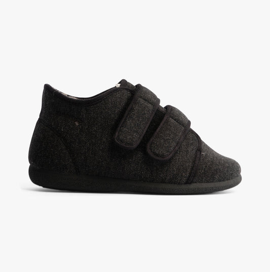Padders BRIAN Mens Boot Slippers Charcoal