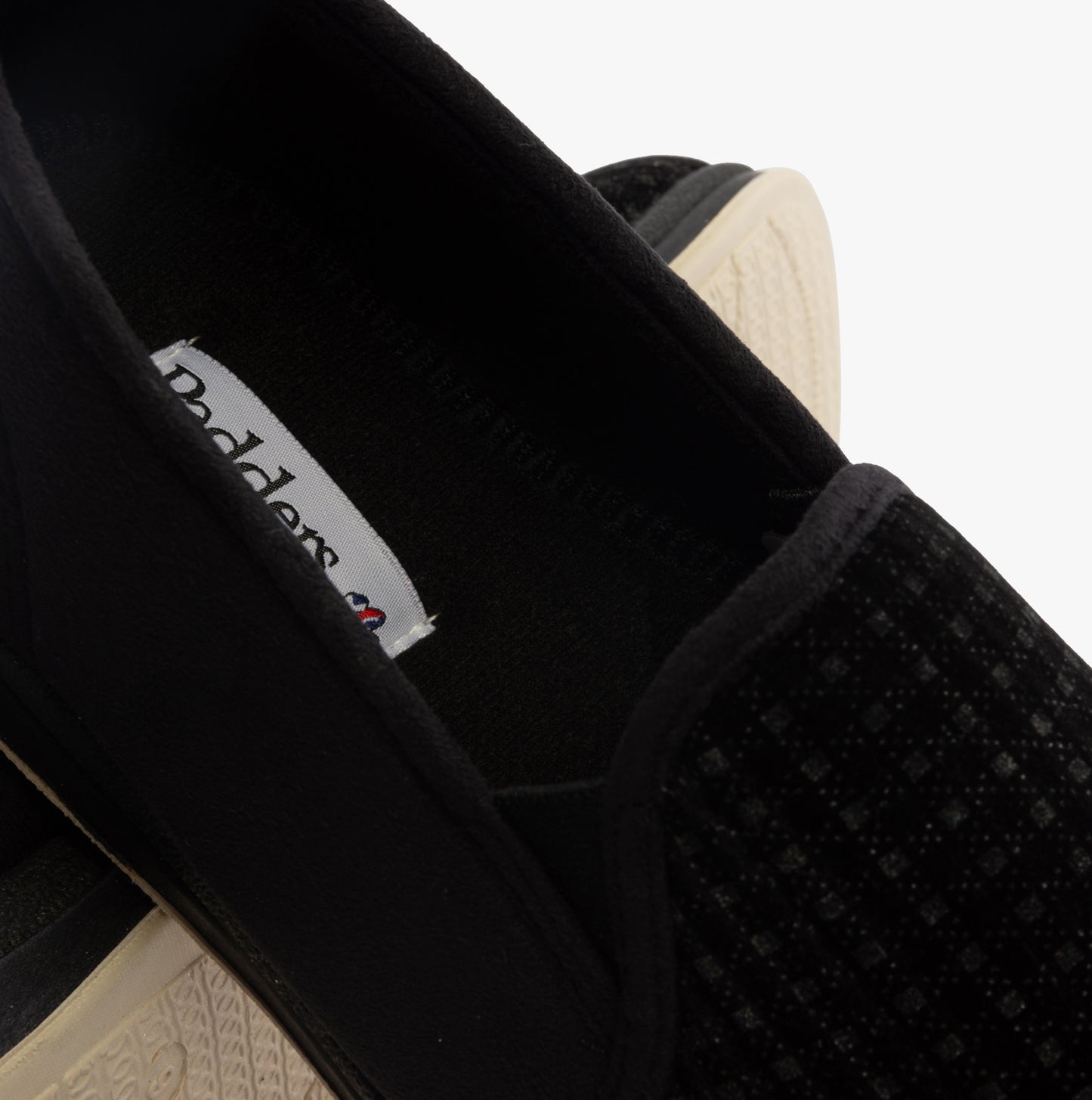 Padders ALBERT Mens (G Fit) Full Slippers Black Check
