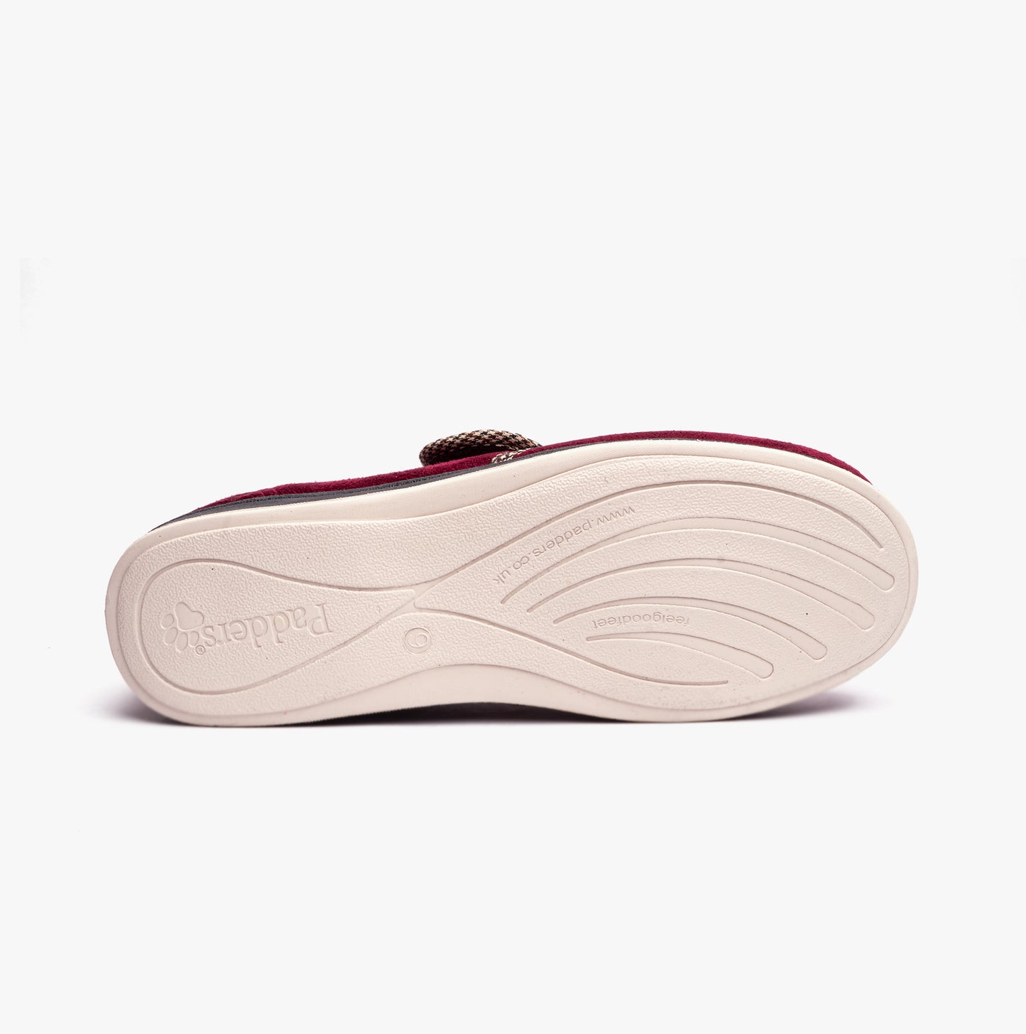Padders HARRY (G Fit) Mens Slippers Burgundy