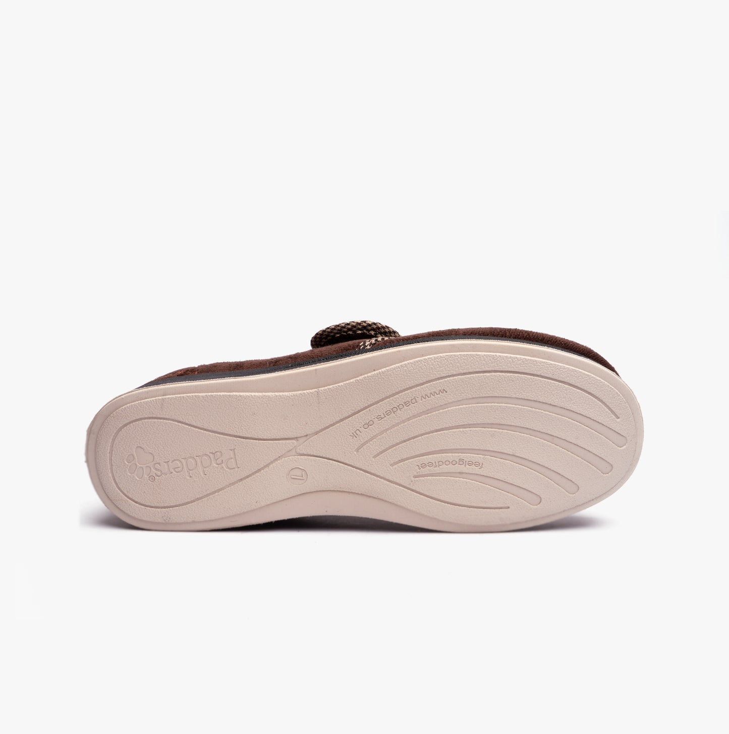 Padders HARRY (G Fit) Mens Slippers Dark Brown