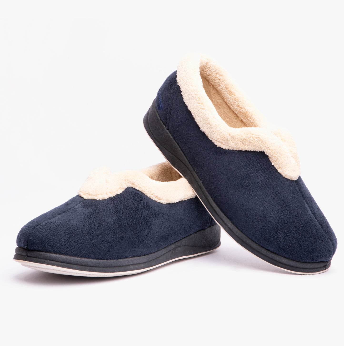 Padders CARMEN Womens (2E Fit) Full Slippers Navy