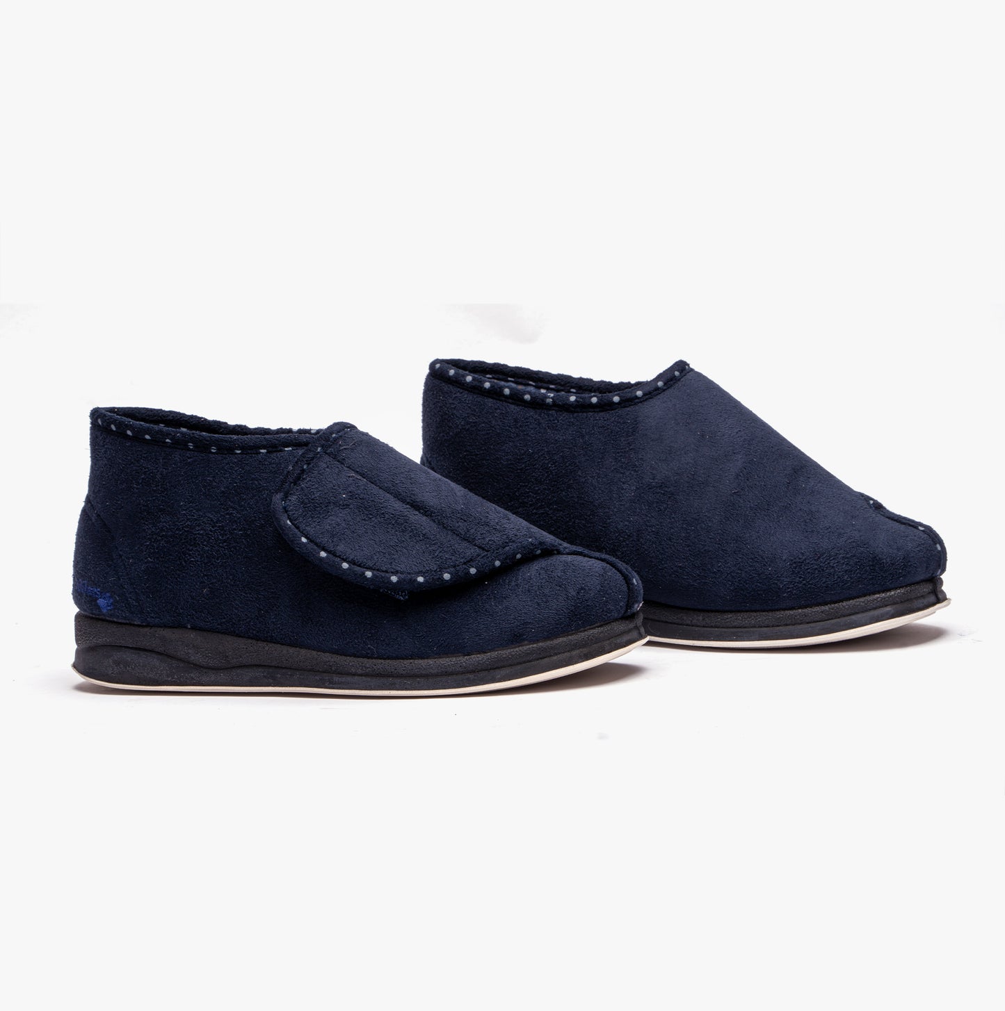 Padders CHERISH Womens (2E Fit) Touch Fasten Boot Slippers Navy