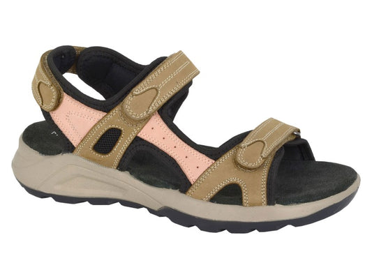 Mod Comfys L813 Womens Hiking & Trail Sandals Taupe/Pink
