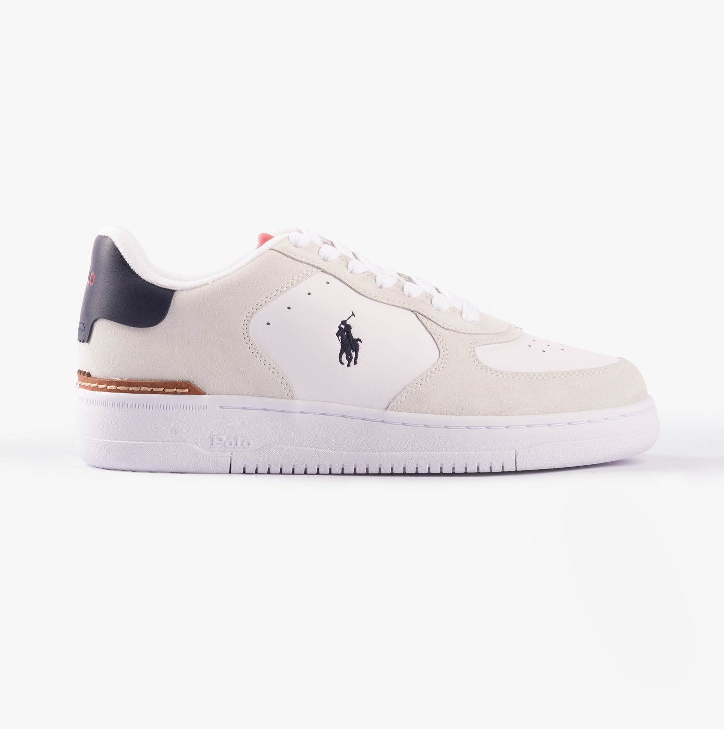 Polo Ralph Lauren MASTERS Mens Trainers White/Navy/Red