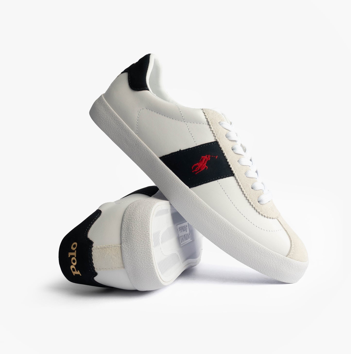 Polo Ralph Lauren COURT VLC II Mens Trainers White/Navy/Red