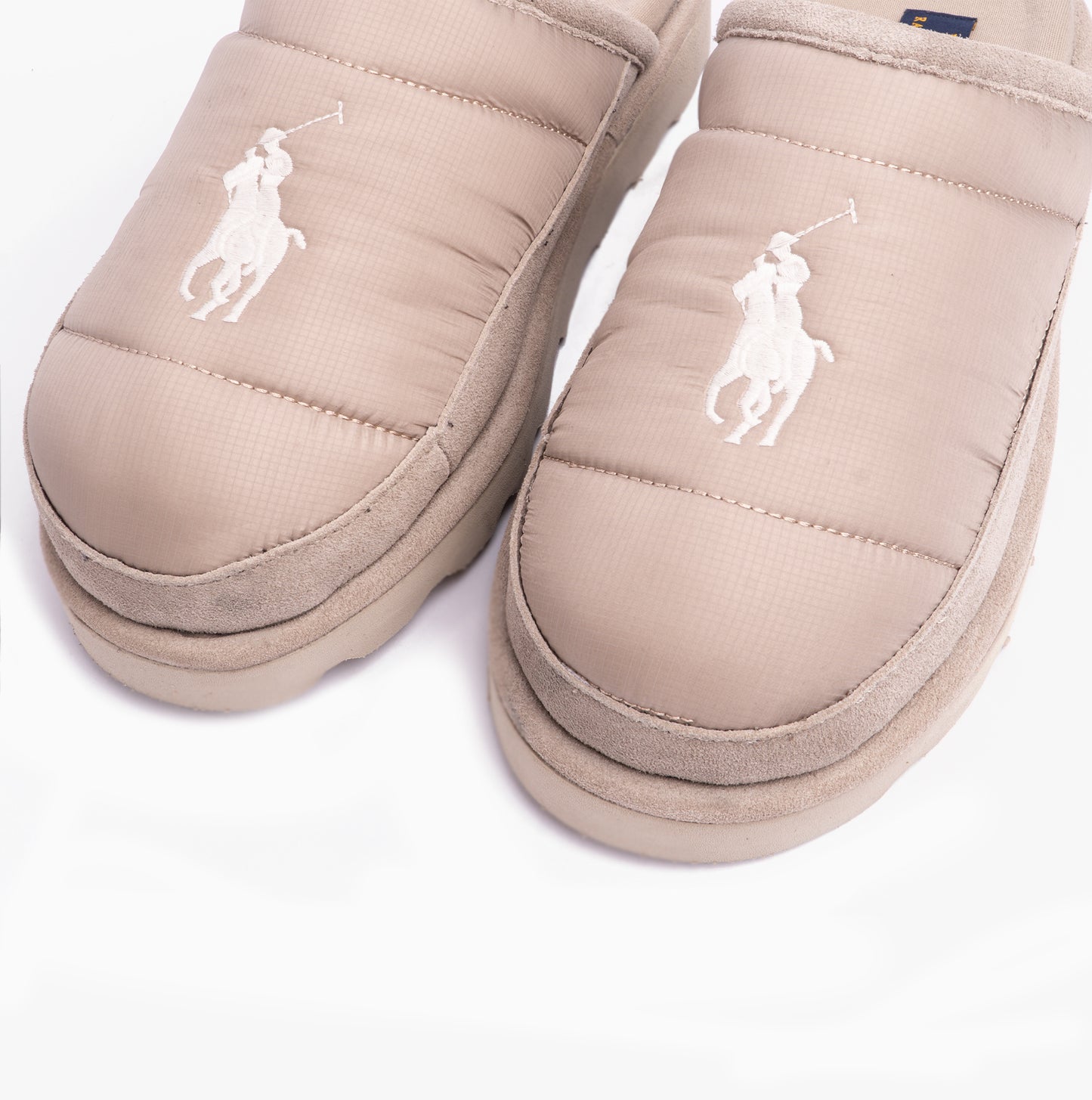 Polo Ralph Lauren READE SCUFF Mens Quilted Scuff Mule Slipper Milkshake