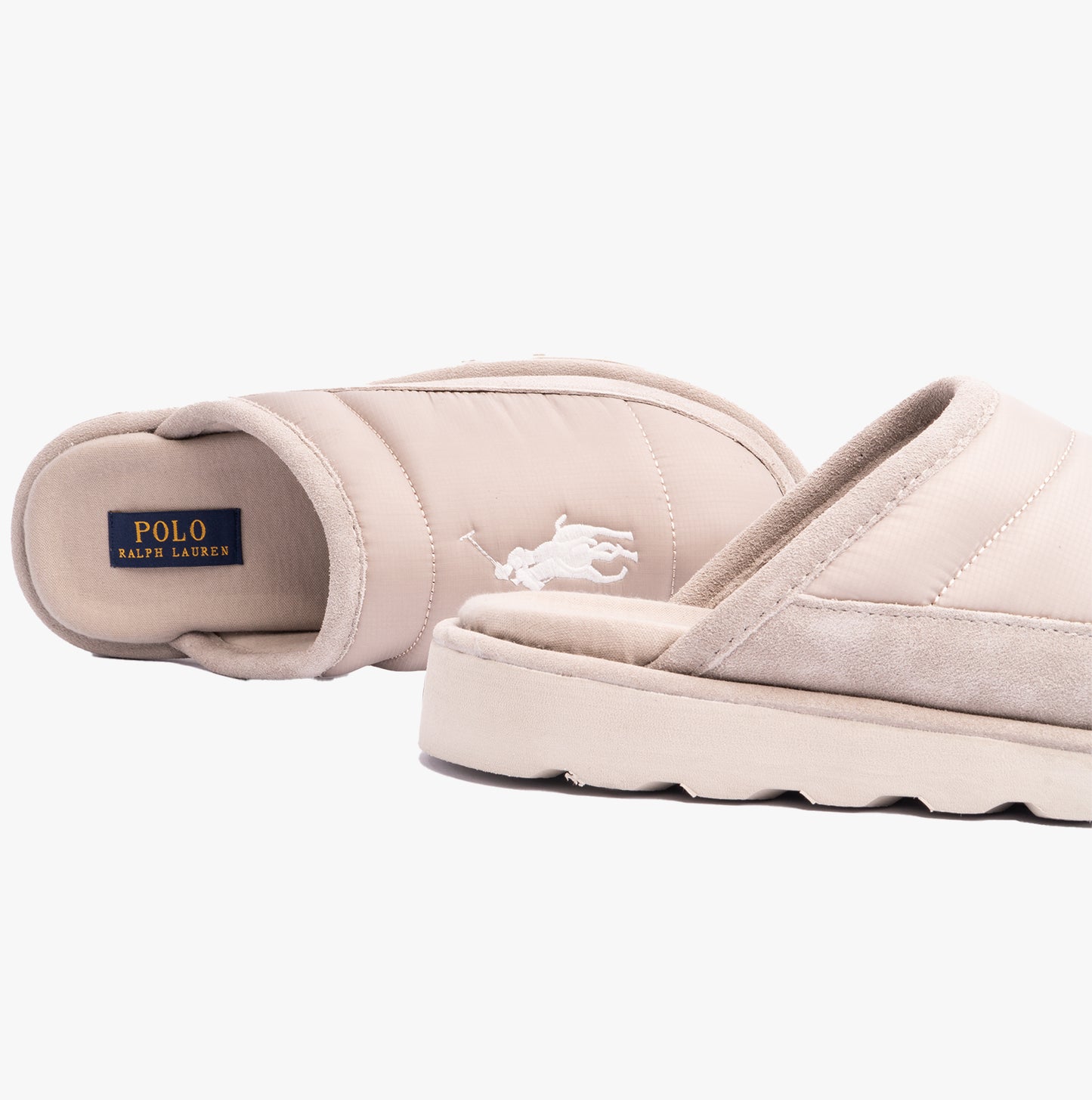 Polo Ralph Lauren READE SCUFF Mens Quilted Scuff Mule Slipper Milkshake