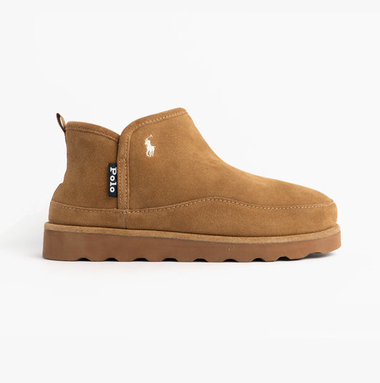 Polo Ralph Lauren READE HI Mens Slippers Snff Suede/Cream
