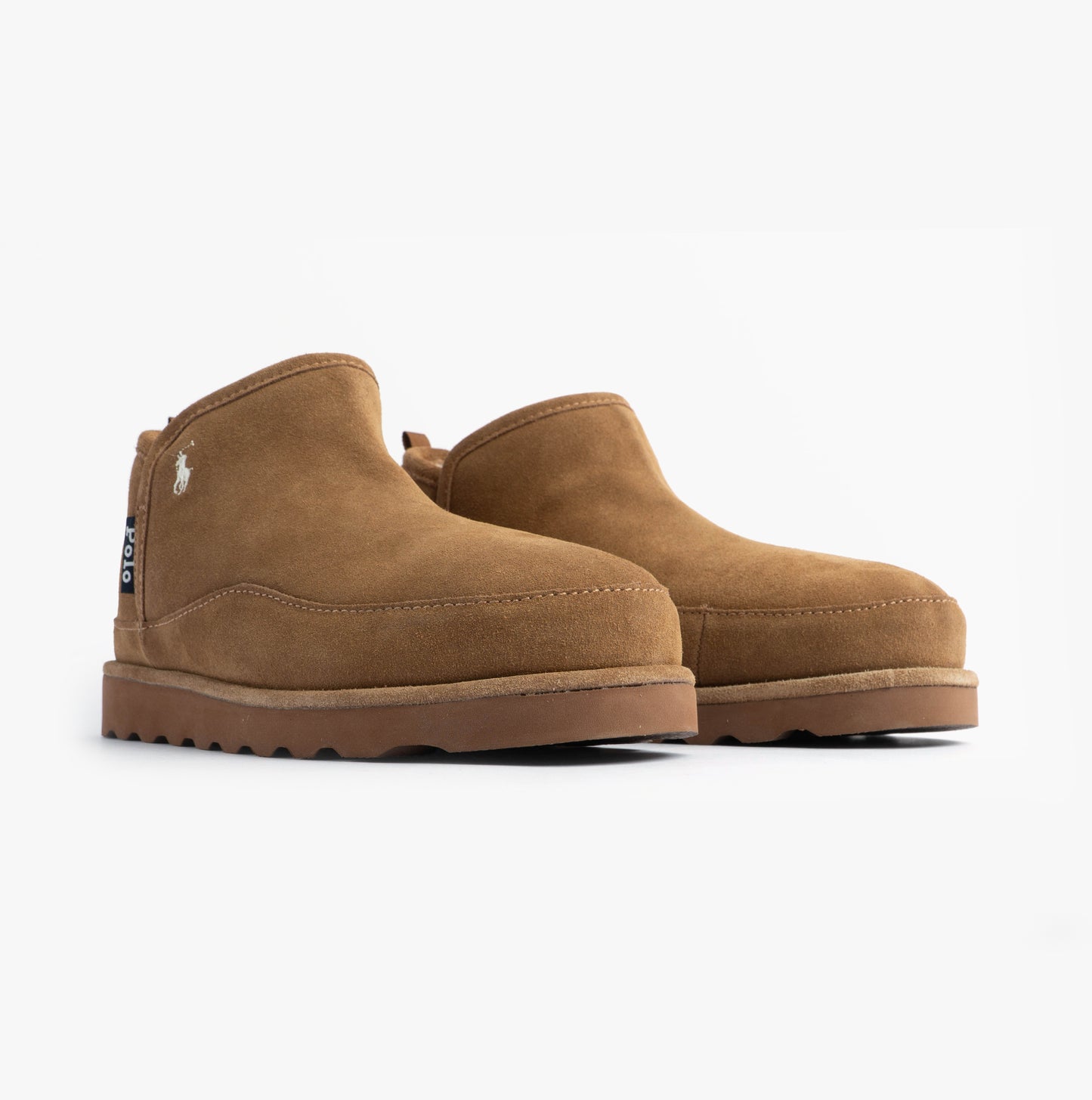 Polo Ralph Lauren READE HI Mens Slippers Snff Suede/Cream